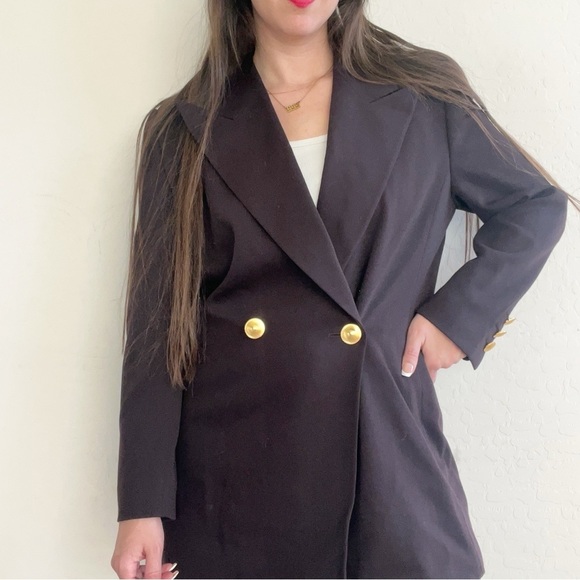 escada margaretha ley vintage deep dark purple blazer - Picture 2 of 11
